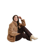 Nikki Jones Reversible Faux Shearling to Cable patterned Faux Fur 8132-607 F25