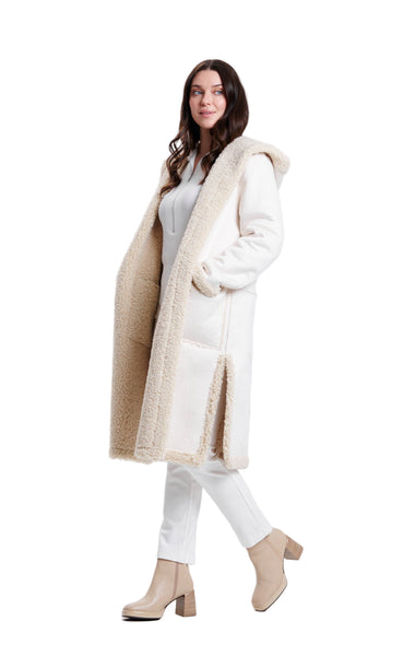 Nikki Jones Reversible Faux Shearling to Sherpa Ecru 8131-606 F25