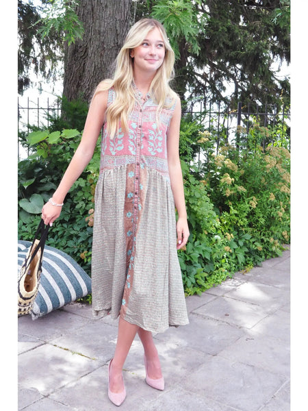 Down Dress - Upcycled