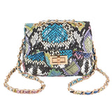 Multi Snake Quilted Mini Bag