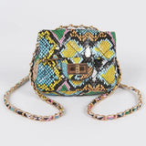 Multi Snake Quilted Mini Bag
