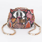 Multi Snake Quilted Mini Bag