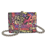 Oversized Chain Graffiti Cross Body Bag