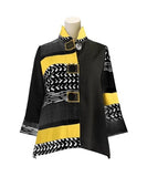 2842-MUS Moonlight Mixed-Media Button Front Jacket - 2842-MUS