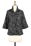 DAMEE FLORAL DENIM JACQUARD LACE JKT - 2466-BLK
