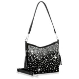Glamorous Rhinestone Hobo Crossbody Sling