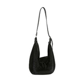 Dazzling Rhinestone Hobo Handbag - Gunmetal Toned Hardware