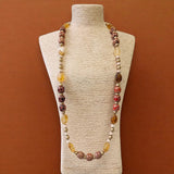 Chunky Terracotta Beaded Necklace | Boho | Statement Jewelry