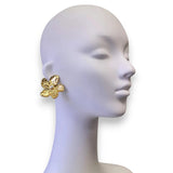 Gold Flower Statement Earring | Stainless Steel | Artisan