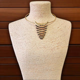 Gold Stainless Steel Geometric Collar Necklace | Statement