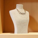Vintage Pavé Link Collar Necklace | Statement Jewelry | Gold