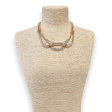 Vintage Pavé Link Collar Necklace | Statement Jewelry | Gold
