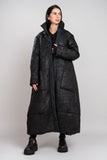 LUUKAA Black Fiora Coat & hand muff