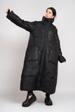 LUUKAA Black Fiora Coat & hand muff
