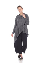 Load image into Gallery viewer, Moonlight Soft Textured Asymmetric Sweater in Black - 2944
