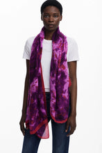 Load image into Gallery viewer, CRINKLED RECTANGULAR FLORAL SCARF