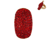 Rhinestone Shield Ring