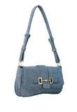 Modern Horsebit Denim Shoulder Bag