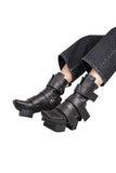 Dimension Platform Leather Ankle Boot