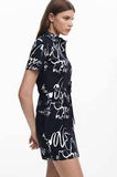 Printed Short Dress Desigual