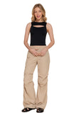 Crew Neck Cut Out Seamless Tank Top
