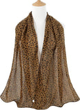 Chiffon Scarf leopard Print