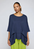SOLENE Layered jersey tunic