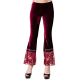 Laced and Studded Velvet Pants