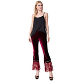 Laced and Studded Velvet Pants