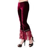 Laced and Studded Velvet Pants