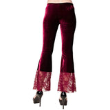 Laced and Studded Velvet Pants