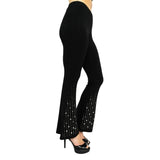 Flared Leggings Pants with Stones