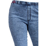 Curvy Denim Leggings All Over Stones