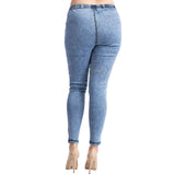 Curvy Denim Leggings All Over Stones
