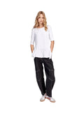Papaya Relaxed Barrel Pants Black Denim