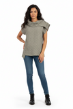 My Soul Bubble Top With Zip Detail Khaki 0167