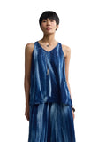 HARPER Batik-effect muslin top