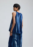 HARPER Batik-effect muslin top