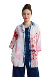 ROSALIE Long printed muslin shirt