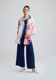ROSALIE Long printed muslin shirt
