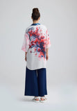 ROSALIE Long printed muslin shirt