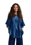 QUINN Batik-effect back-button tunic