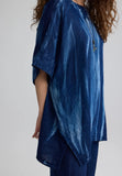 QUINN Batik-effect back-button tunic