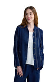 CLOVER Architectural denim muslin jacket