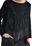 CRISTAL Textured blouse LUUKAA top