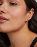 MIKKI METAL HUGGIE EARRINGS