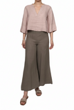 Elastic Waistband Wide Leg Pan 19-801 PANT