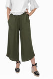 Pull On Ballon Hem Capri. 100% Linen