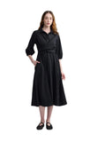 THESSIA Shirt collar midi dress LUUKAA
