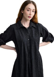 THESSIA Shirt collar midi dress LUUKAA
